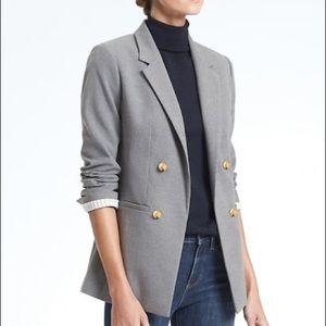 Banana Republic Brushed Twill Boyfriend Blazer